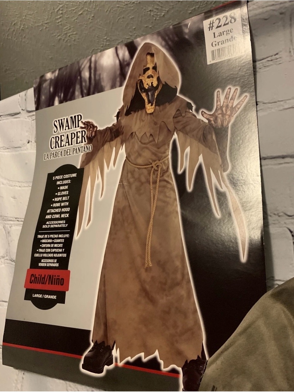 New Boys Halloween Costume Swamp Creaper Horror Large scary horror
